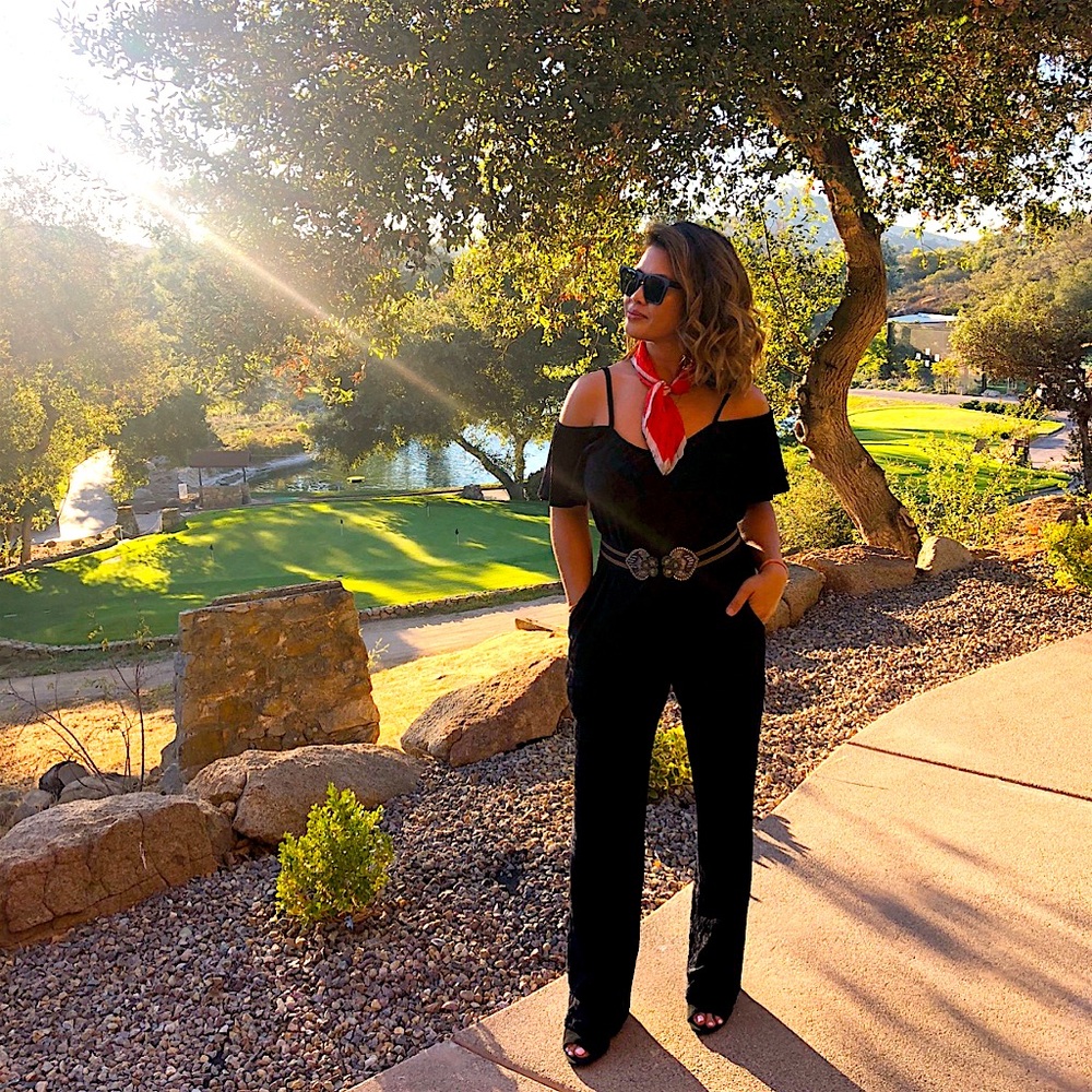 Black Off-Shoulder Jumpsuit